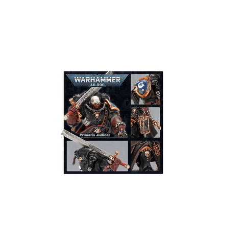 Warhammer 40,000 Primaris Judicar miniature figure with detailed armor and sword