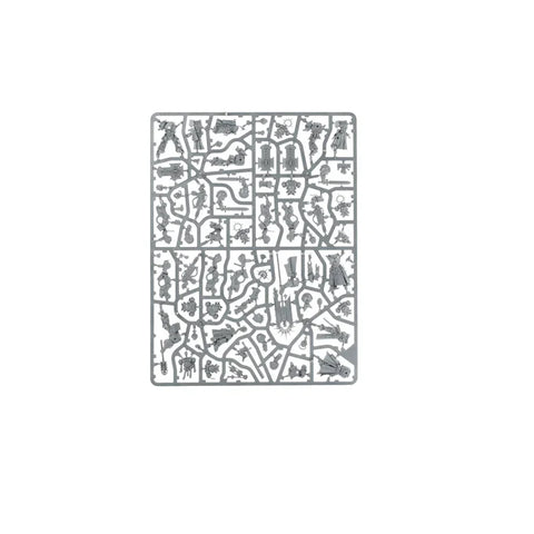 Plastic model kit sprue with parts for assembling tabletop Space Marines miniatures.
