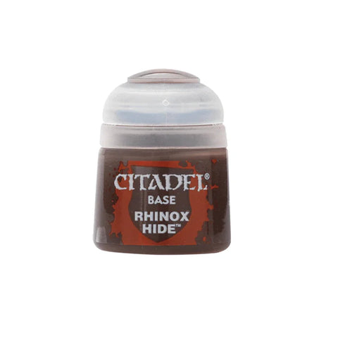 Citadel Base Rhinox Hide brown miniature paint pot for model painting