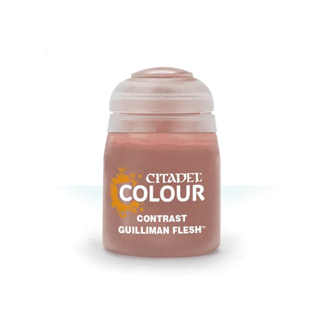 Citadel Colour Contrast Guilliman Flesh 18ml miniature paint bottle on white background