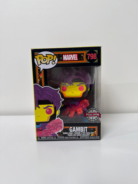 Gambit (Blacklight) #798 (Preowned) – Funko Pop! Vinyl Figure | Marvel | Special Edition