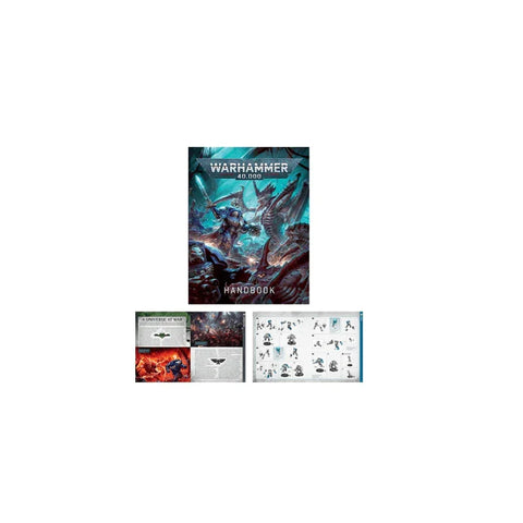 Warhammer 40,000 introductory set handbook with game instructions and artwork