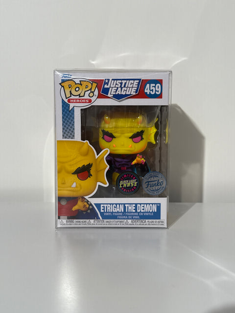 Justice League - Etrigan the Demon Pop! Vinyl Figure in Acrylic Pop! Protector (Chase Variant) (pre-owned)
