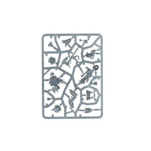 Plastic model kit sprue with space marine librarian parts for tabletop gaming miniatures