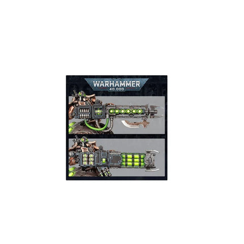 Warhammer 40,000 Necrons Lokhust Heavy Destroyer plastic model kit with detailed sci-fi weaponry