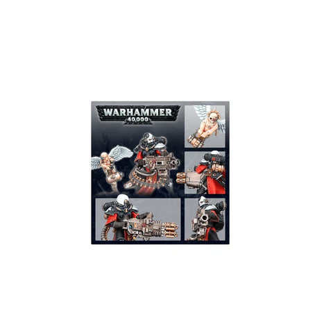 Warhammer 40,000 Adepta Sororitas Retributor Squad miniatures with weapons and cherubs