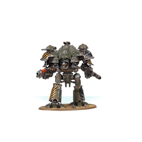 Warhammer 40k Imperial Knights Knight Dominus miniature mech, painted and detailed on display base