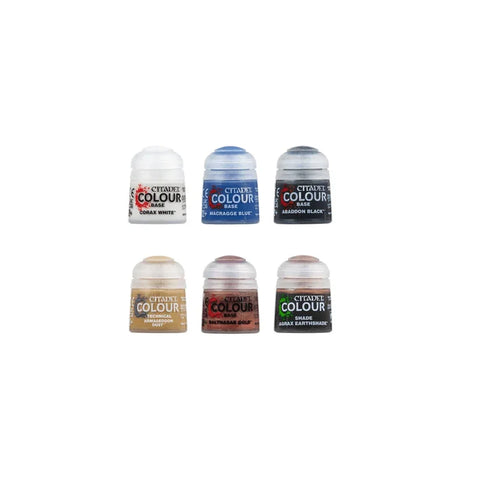Set of six Citadel Colour paint pots for miniatures and model painting