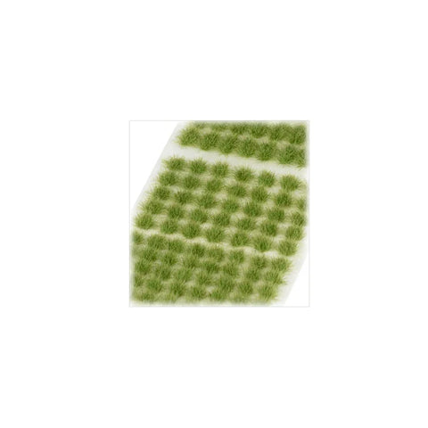 Sheet of miniature verdant grass tufts for tabletop wargaming or model scenery