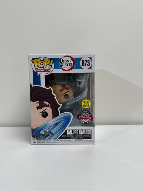 Demon Slayer - Tanjiro with Dragon Translucent Glow in the Dark Pop! Vinyl Figure (Pre-owned)