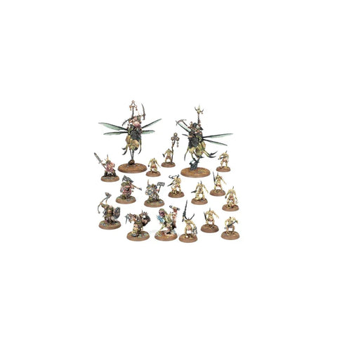 Maggotkin of Nurgle painted fantasy miniatures set for tabletop gaming