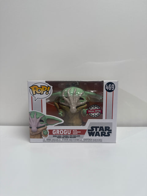 Funko Pop Star Wars - Grogu (with Chowder Squid) 469 (pre-owned)