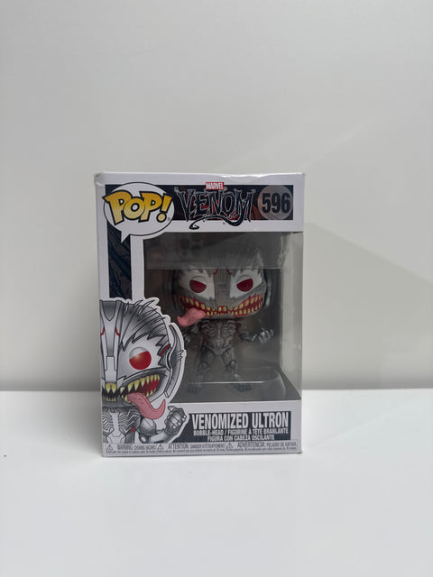 Venomized Ultron Funko Pop vinyl figure in box, Marvel collectible toy