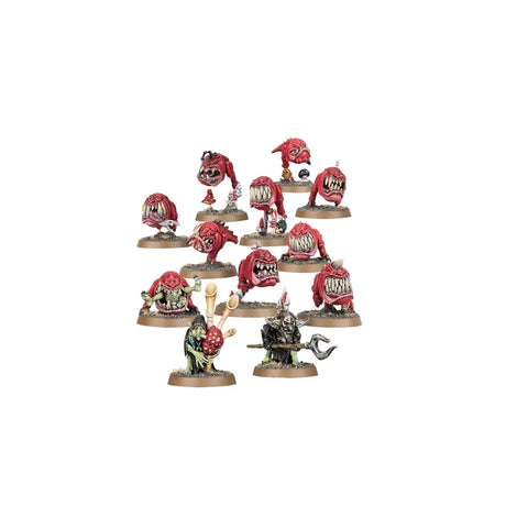 Gloomspite Gitz Squig Herd painted miniatures set, fantasy tabletop game figures