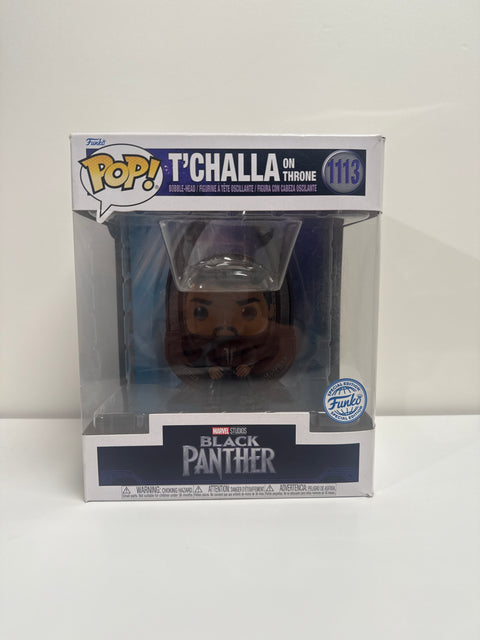 T’Challa on Throne – Funko Pop! Vinyl Figure (Deluxe) | Black Panther: Legacy | Marvel