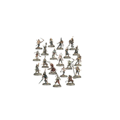 Painted Soulblight Gravelords Deadwalker Zombies miniatures set, fantasy wargame figures