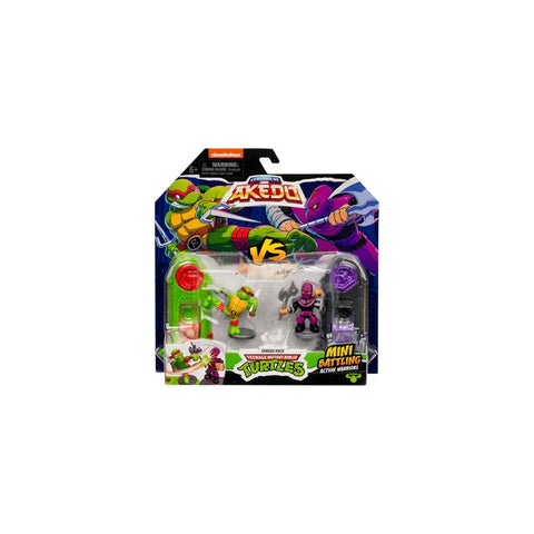 Akedo Teenage Mutant Ninja Turtles versus mini battling action figures toy pack