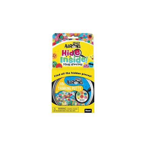 Colorful Crazy Aaron's Hide Inside Mixed Emotions Thinking Putty toy pack with emoji pieces