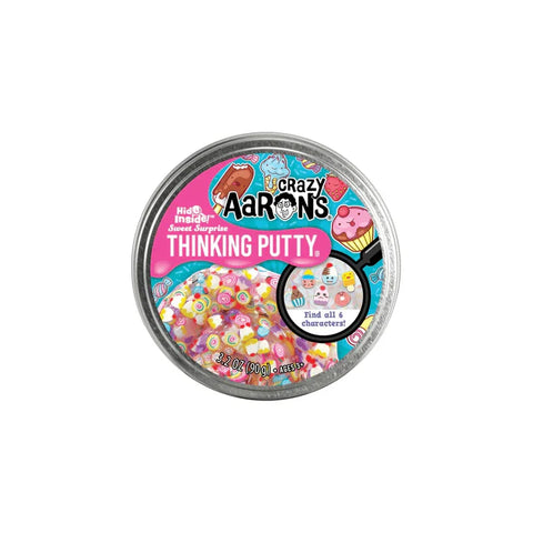Sweet Surprise Thinking Putty tin with colorful candy-themed characters inside