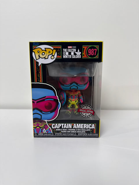 Captain America (Blacklight) (Preowned) – Funko Pop! Vinyl Figure | Marvel
