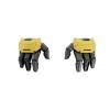 Yellow and black robot action figure hands with articulated fingers