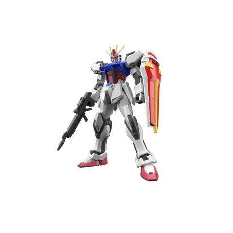1/144 scale Strike Gundam model kit with blaster and shield, anime toy figure