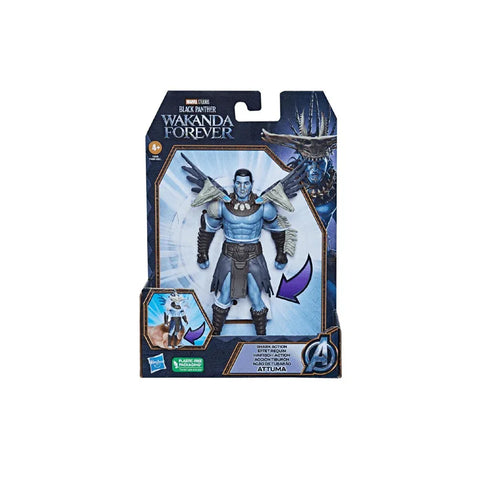 Black Panther Wakanda Forever Attuma 6-inch action figure in retail packaging