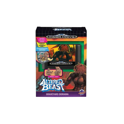 Altered Beast Mega Drive graveyard diorama collectible toy in display box