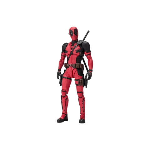 Deadpool action figure S.H.Figuarts collectible toy on white background