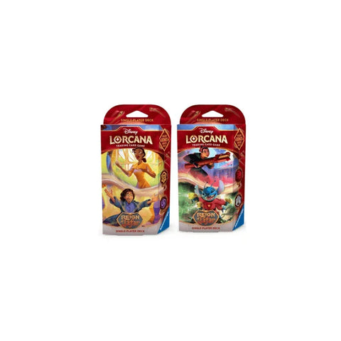 Disney Lorcana Reign of Jafar trading card game single-player decks, two packs