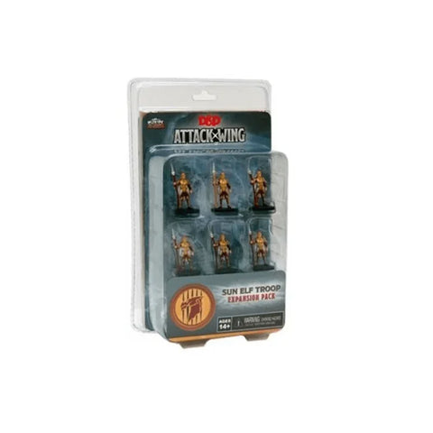 D&D Attack Wing Sun Elf Guard Troop expansion pack with six fantasy game miniatures