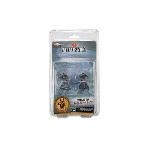 D&D Attack Wing Wraith Expansion Pack in sealed blister packaging, two miniature figures visible