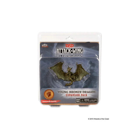 D&D Attack Wing Young Bronze Dragon Expansion Pack miniature in retail packaging