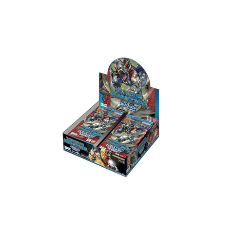 Digimon Card Game Versus Monsters extra booster display box with card packs and monster artwork