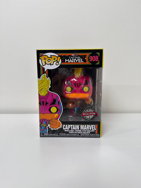 Captain Marvel (Blacklight) (Preowned) – Funko Pop! Vinyl Figure | Marvel