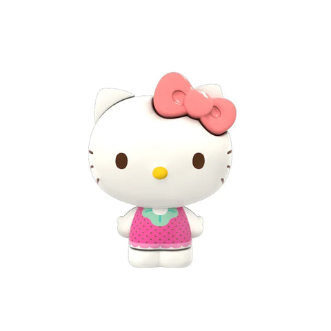 Cute Hello Kitty figure toy with pink bow and dress, collectible games and toys