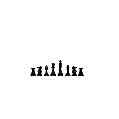 Brown chess pieces classic club style on white background