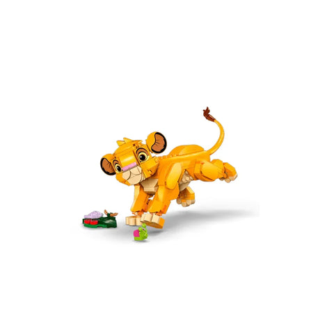 LEGO Simba the Lion King cub toy set with colorful mini builds on white background