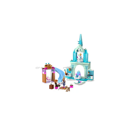 Disney Frozen ice castle LEGO playset with mini-figures and snowy accessories