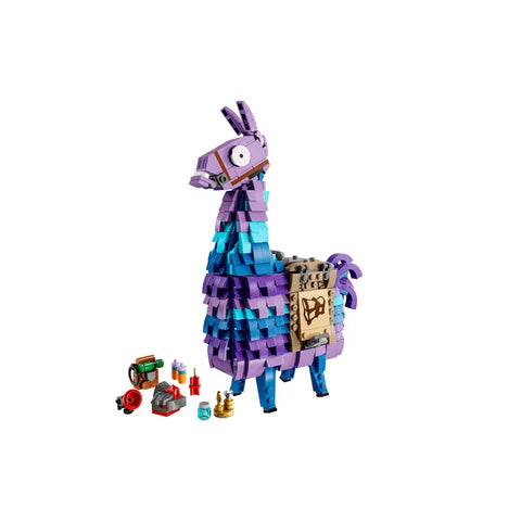 LEGO Fortnite Supply Llama set with purple and blue llama figure and game accessory pieces