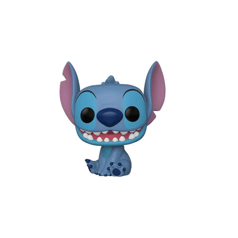 Blue Stitch vinyl collectible figure with big ears and wide smile, pop culture toy