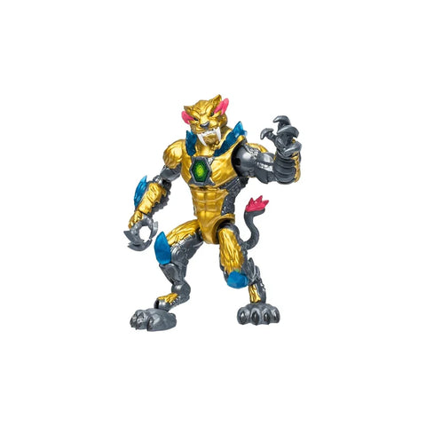 Gold robotic panther action figure toy with metallic claws and accents, collectible figure