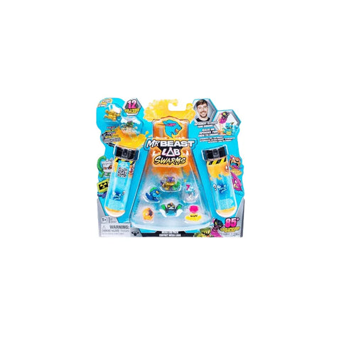 MrBeast Lab Swarms Mega Lab toy set with test tubes and collectible figures in packaging