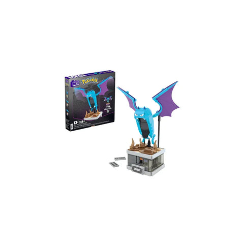 Pokemon Golbat Mega Construx building toy set with figure and box on white background