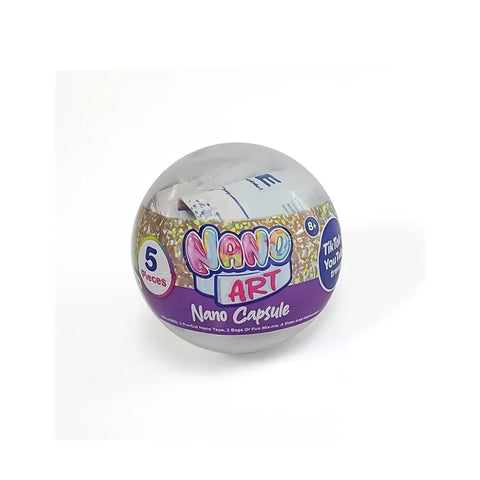 Nano Art Nano Capsule toy in a clear plastic ball with colorful label, 5 pieces, for kids