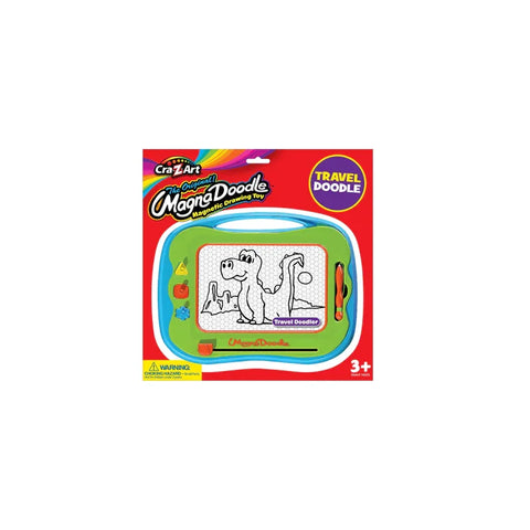 Original Magna Doodle travel size magnetic drawing toy in colorful packaging