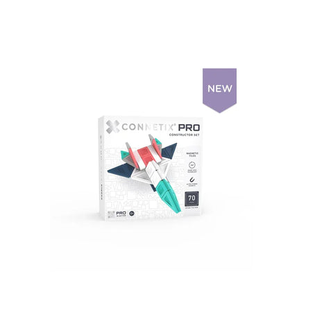 Connetix PRO Constructor Set 70-piece magnetic building tiles toy in box, labeled new.