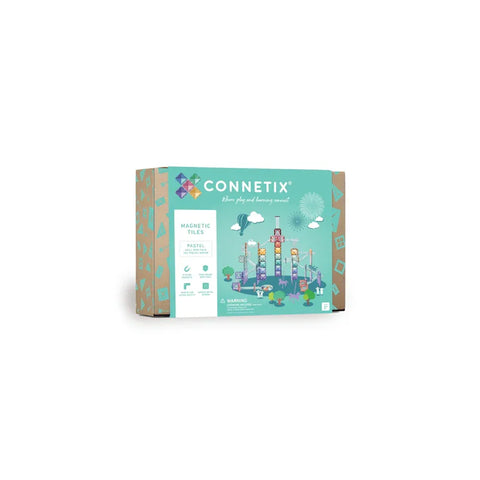 Connetix Pastel Ball Run Pack 106 piece magnetic tile toy boxed set