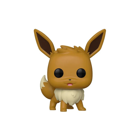 Eevee Funko Pop vinyl figure collectible toy with large ears and fluffy tail on white background