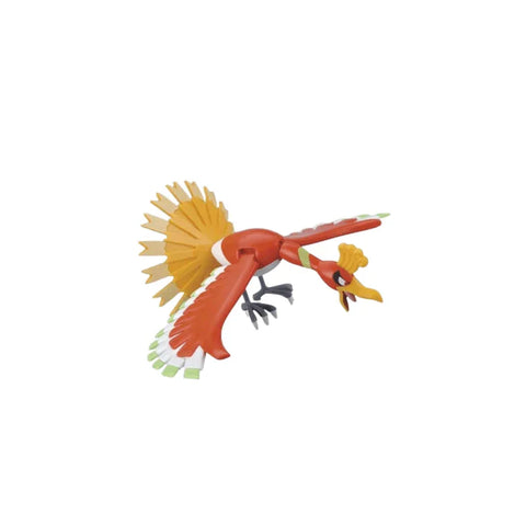 Ho-Oh Pokemon plastic model kit toy figure with red and yellow wings in flying pose